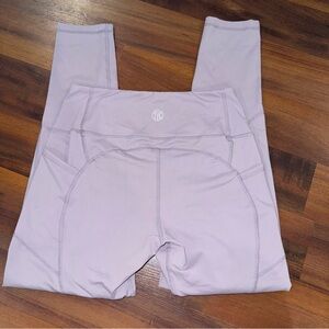 Women’s Lavender Till You Collapse “TYC” Athletic Workout Leggings with Pockets